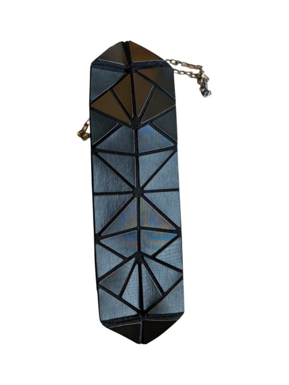 Patrizia Luca Black Geometric Crossbody Bag Convertible Clutch - Picture 3 of 9